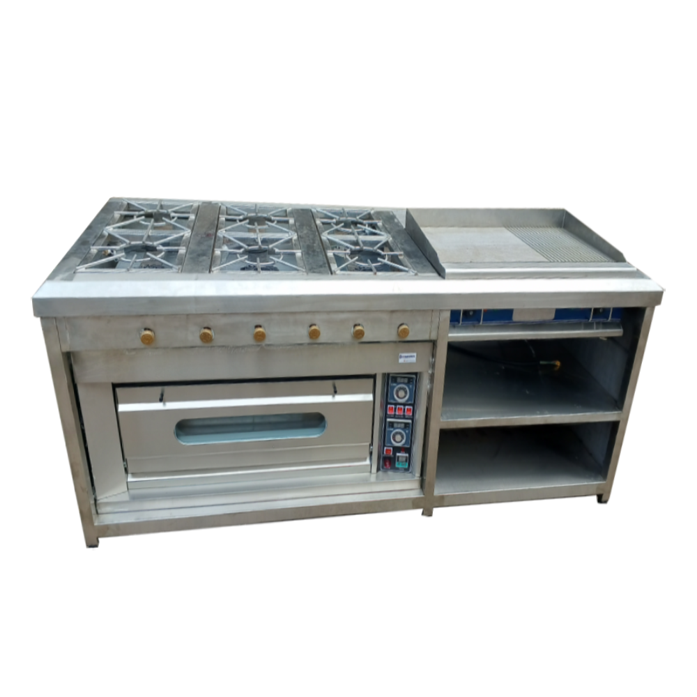 Combined-gas-range