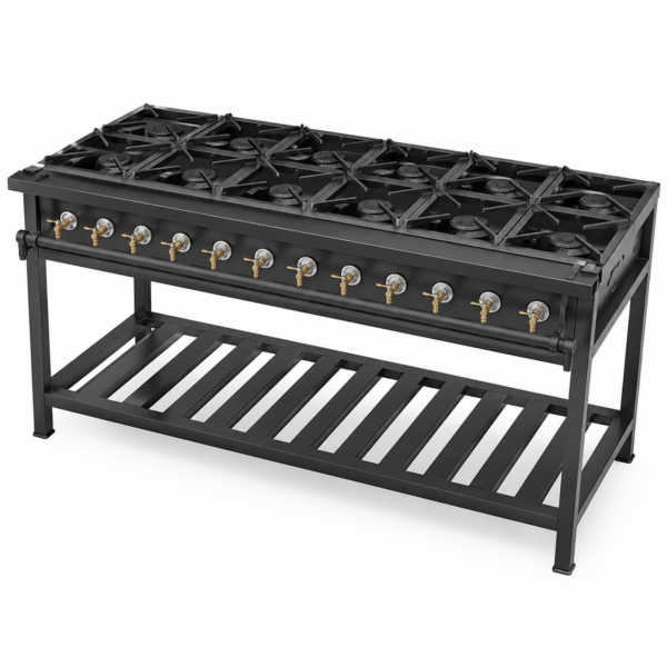 Mild Steel 12-Burner Gas Cooker